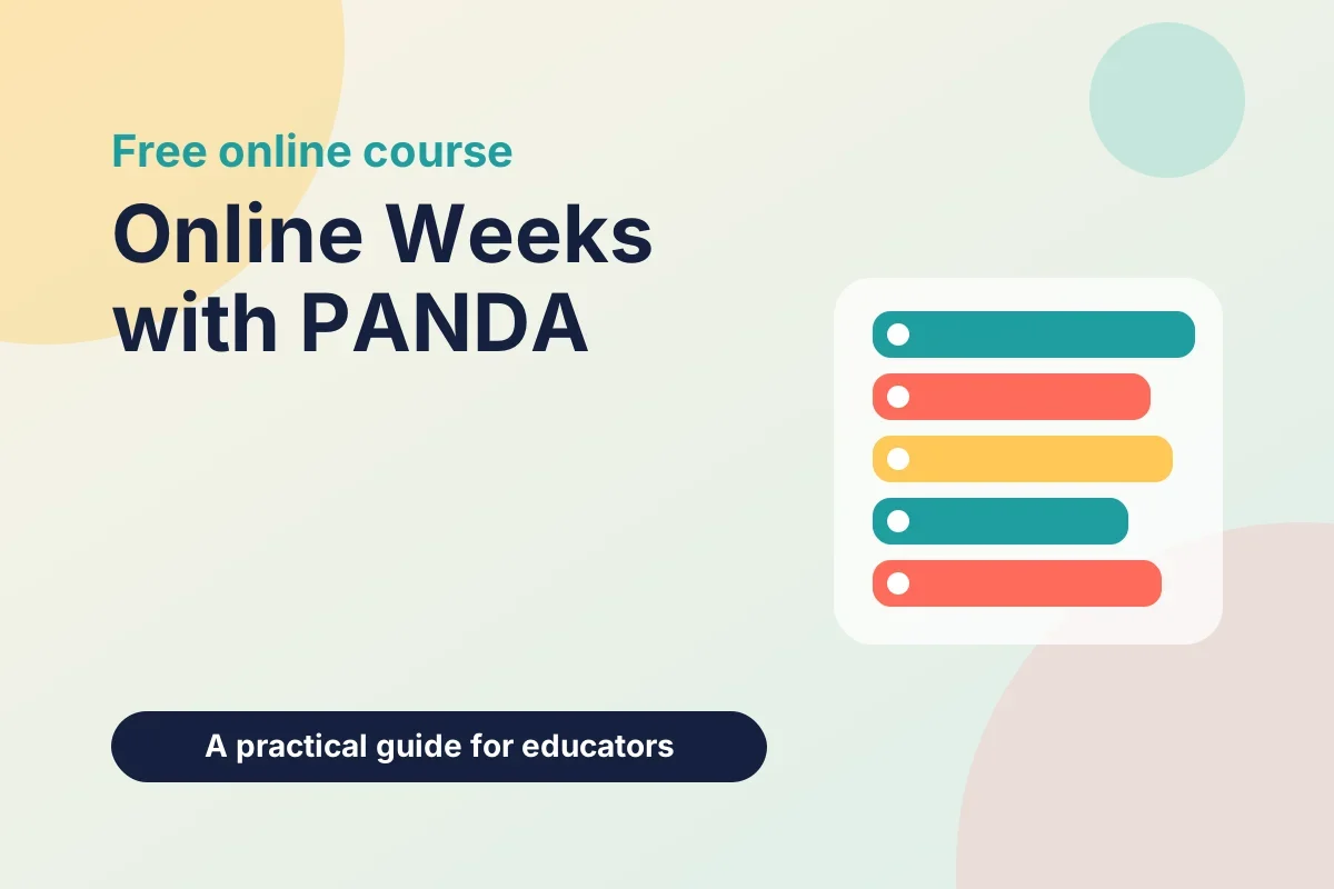 Designing Online Weeks with PANDA