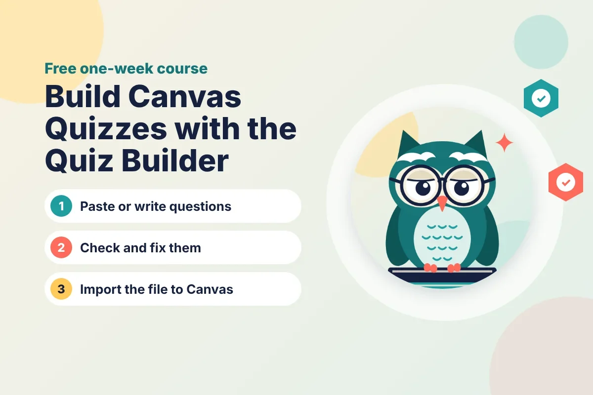 Build Canvas Quizzes with the Quiz Builder