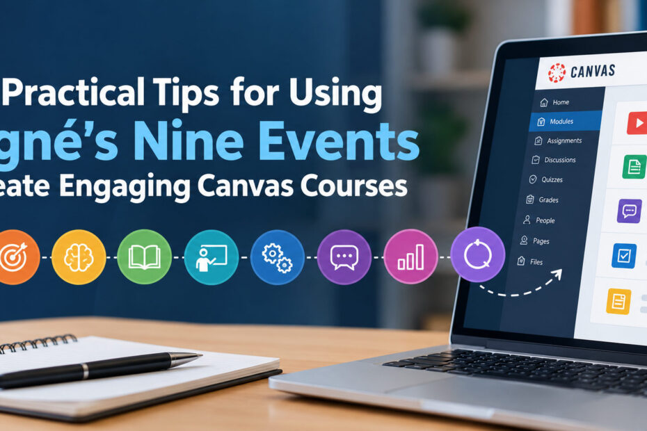 Five Practical Tips for Using Gagné’s Nine Events of Instruction to Create Engaging Canvas Courses